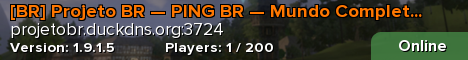 [BR] Projeto BR — PING BR — Mundo Completamente Intocado